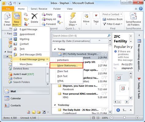 Introduction To Personal Stationery In Microsoft Outlook