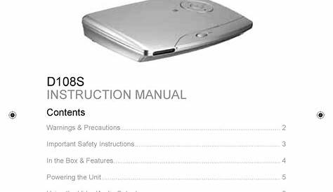 GPX D108S INSTRUCTION MANUAL Pdf Download | ManualsLib