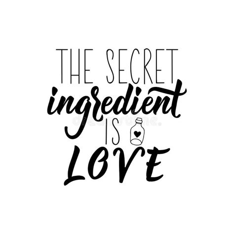 The Secret Ingredient Is Always Love Inspirational Retro Card With