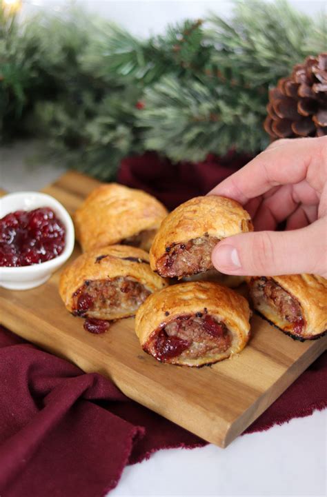 Turkey And Cranberry Sausage Rolls