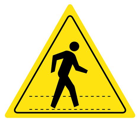 Pedestrian Walkway Sign 5s Signs Floor Signs Wall Signs Custom