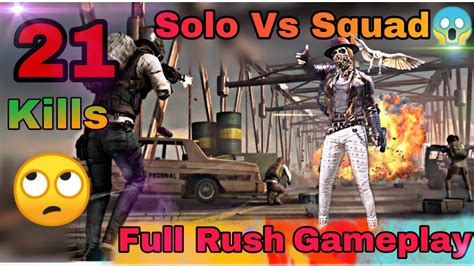 Pubg Mobile Litesolo Vs Squad Full Rushgameplay 21 Kills Youtube