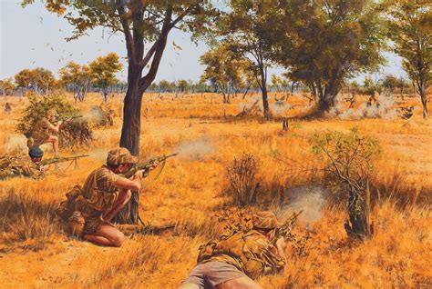 Rhodesian Riflemen During The Bush Wars Modern War