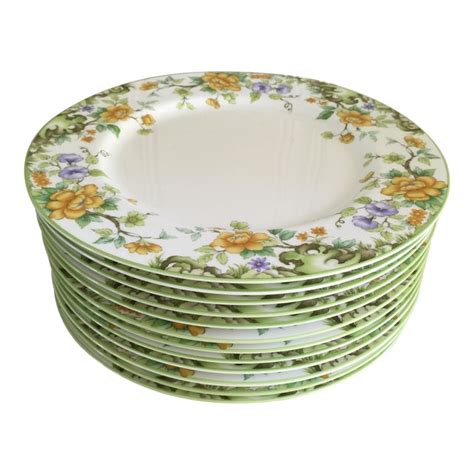 This collection features both 20 piece & 57 piece sets. Vintage Mikasa Bone China Dinnerware - Set of 27 | Chairish