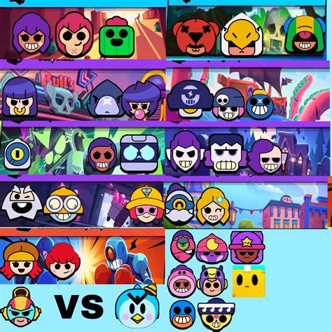 32 Best Images Brawl Stars Characters Groups Brawler Trios And Their