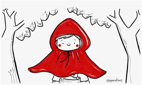 Red Riding Hood Red Riding Hood Easy Drawing Transparent Png
