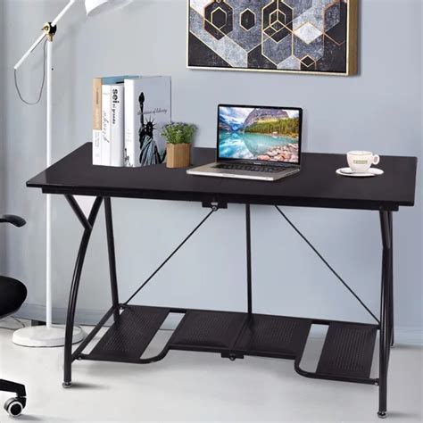Goplus Modern Folding Computer Desk Home Office Study Pc Writing Table