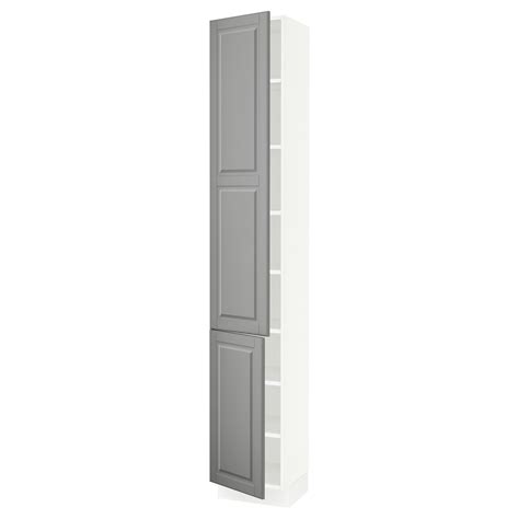Queen murphy bed, full murphy bed, sofa murphy bed SEKTION High cabinet with shelves/2 doors, white, Bodbyn ...
