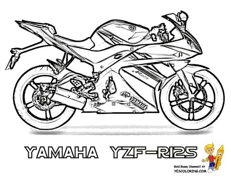 Dirt Bike Coloring Pages Yamaha