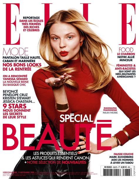 Magdalena Frackowiak Stars In Beauty Editorial For Elle