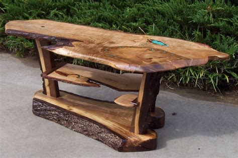 Hand Crafted Live Edge Walnut Coffee Table By Natures Knots Custom