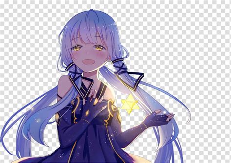 Anime Girl Render Stardust Crying Girl With Star Anime Character Transparent Background Png