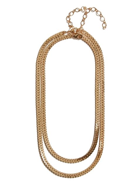 14kt Gold Plated Chain Necklace Set Marciano