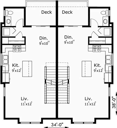 The Floor Plan For A Two Story Apartment