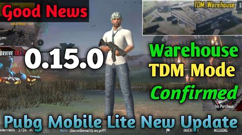 Pubg Mobile Lite 0150 New Update Tdm Mode Released Youtube