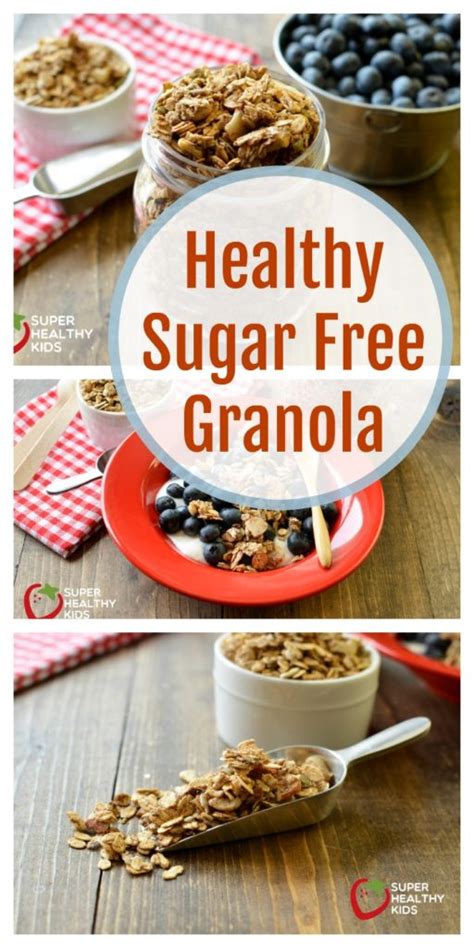 Recipe photo may include foods and ingredients that are not a part of this recipe and not included in the nutrition analysis. Healthy Sugar Free Granola Recipe | Healthy Ideas for Kids