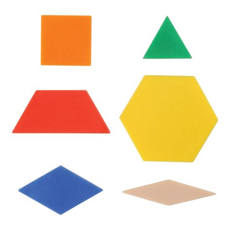 Pattern Blocks In A Variety Of Shapes 250 Pieces