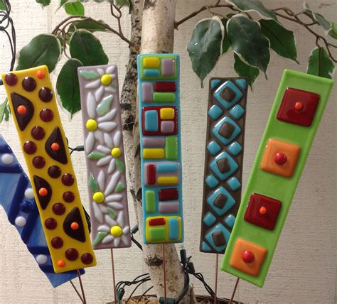 Fused Glass Garden Stakes Class Stained Glass Express Manchester