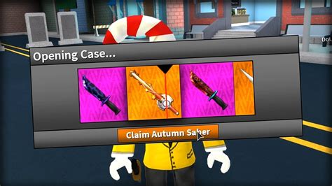 Unboxing New Autumn Saber Exotic Roblox Assassin Youtube