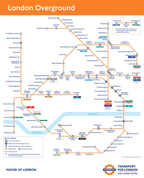 London Overground Train Rail Maps