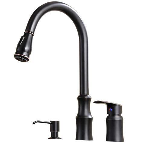 Widespread faucets black brass bronze chrome copper gold iron nickel oil rubbed bronze stainless steel steel american standard blanco chicago faucets danze delta. Hotis Modern Oil Rubbed Bronze Pull Out Stainless Steel ...