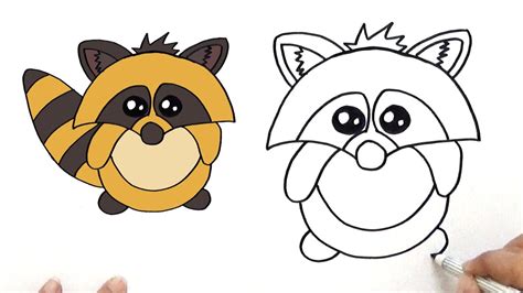 Raccoon Cartoon Drawing At Getdrawings Free Download