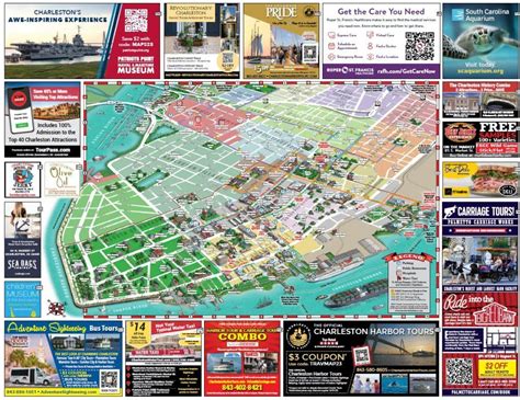Downtown Charleston SC Printable Map - Things to Do in Charleston SC