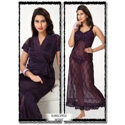 Purple Satin Ladies Flirtatious Lingerie Nightwear Rs 1199 Piece Id
