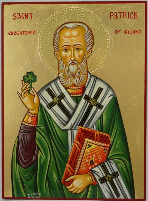 Saint Patrick Orthodox Icon