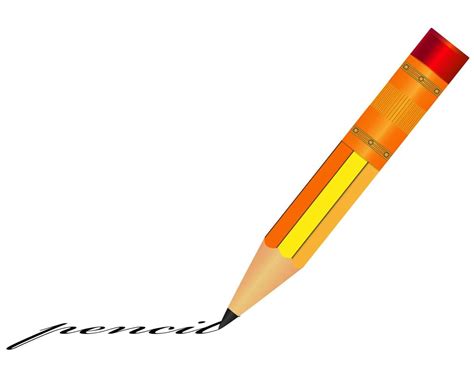 Pencil With The Written Word On A White Background 11144238 Vector Art