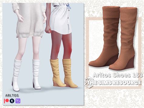 The Sims Resource Suede Boots 153