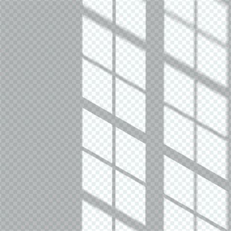 Free Vector Transparent Window Shadows Overlay Effect Window Shadow