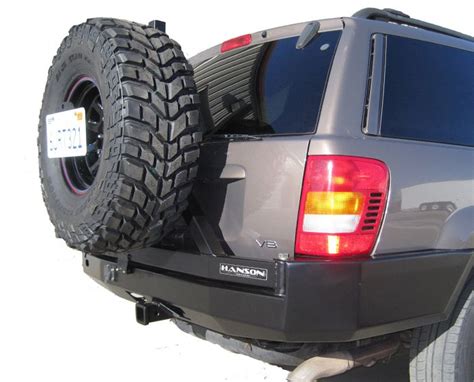 Hacked up a tire carrier for the xj. WJ Grand Cherokee Rear Bumper with Tire Carrier ...