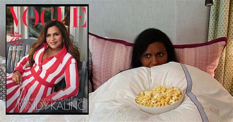 Mindy Kaling On India Vogue Cover 6 Weeks After Birth Post Partum