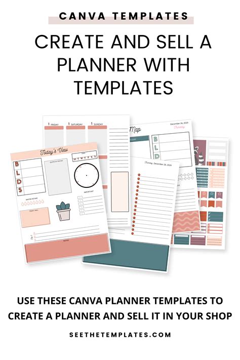 Create And Sell A Planner With Beautiful Done For You Canva Templates