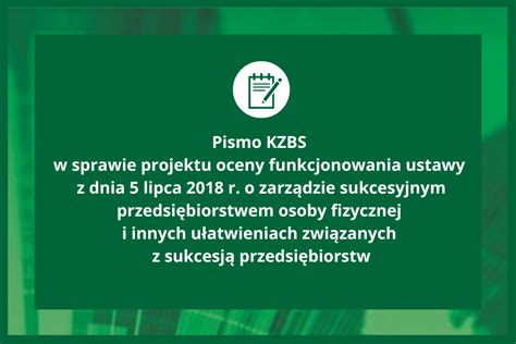 Pismo Kzbs Do Ministerstwa Rozwoju I Technologii