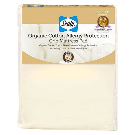 In some fully organic mattresses, cotton batting is used as a filler, or blended with other natural materials such as wool. Sealy Allergy Protection Crib Mattress Pad Cover with ...