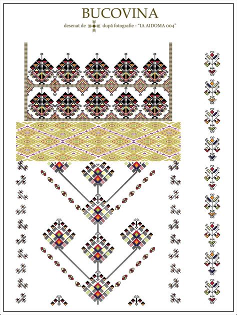 Semne Cusute Ia Aidoma Bucovina Romania Folk Embroidery Cross