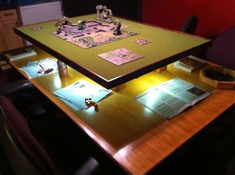 21 Interesting Game Room Ideas Dnd Table Gaming Table Diy Table Games