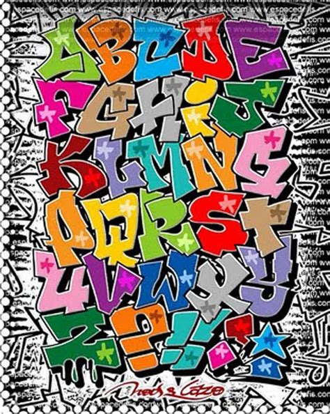 These printable alphabet letter stencils include uppercase & lowercase letters, numbers, and even special characters! Grafiti New Most: COLORFUL GRAFFITI - GRAFFITI ALPHABET ...