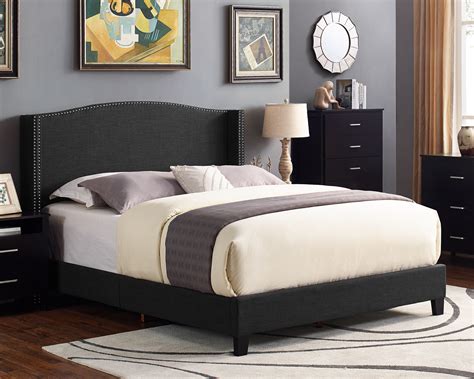 Scarlett Upholstered Wingback Bed Multiple Sizes And Colors