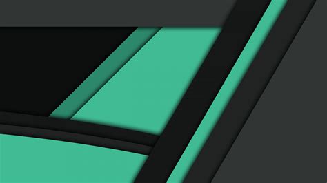Desktop Wallpaper Black Green Material Design Hd Image Picture