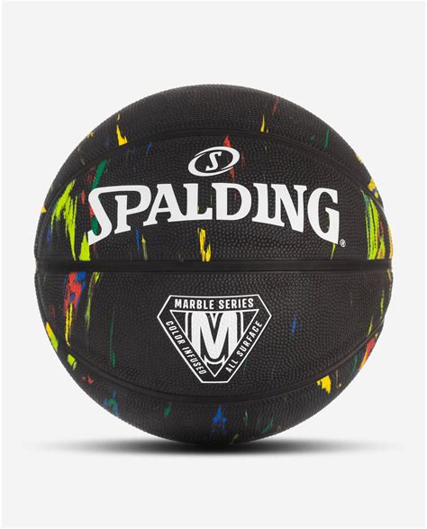 Spalding Marble Series Black Multi Color Outdoor Basketball L