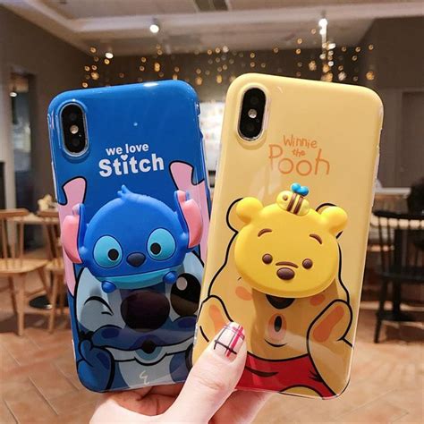 Stitch And Pooh Phone Case For Iphone66s6plus77plus88plusxxsxr