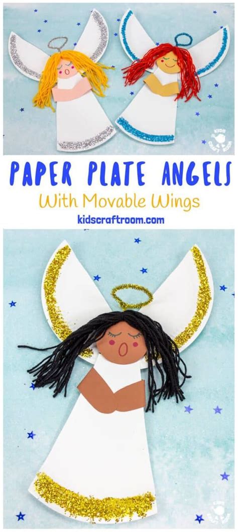 Paper Plate Angel Craft For Kids Kids Craft Room