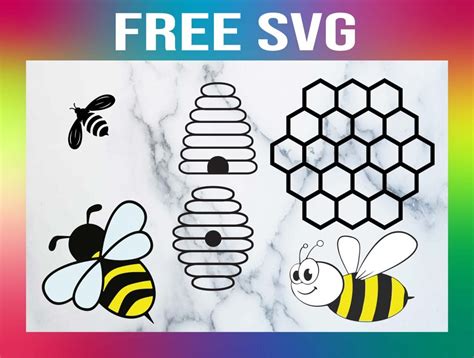 Free Beehive and Bee SVG Files For Cricut