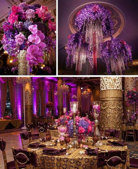 Beautiful Purple And Gold Wedding Fuchsia Wedding Beautiful Wedding