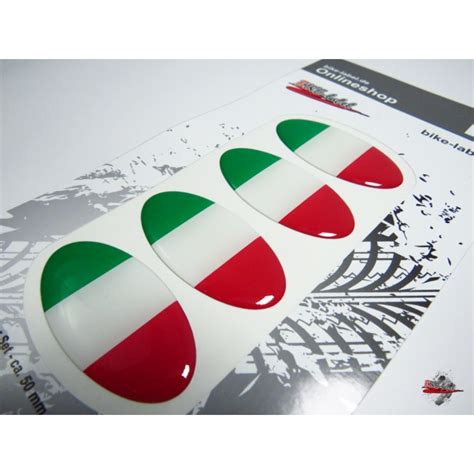 Die flagge der türkei (offiziell: Aufkleber 3D Länder-Flaggen - Italien Italy 4 Stck. je 50 ...