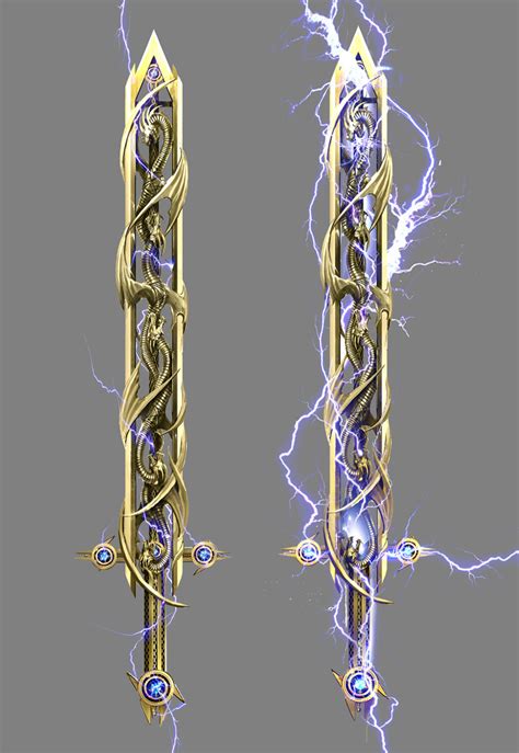 Art Fantasy Concept Weapons Legendary Guild Wars 2 Kekai K