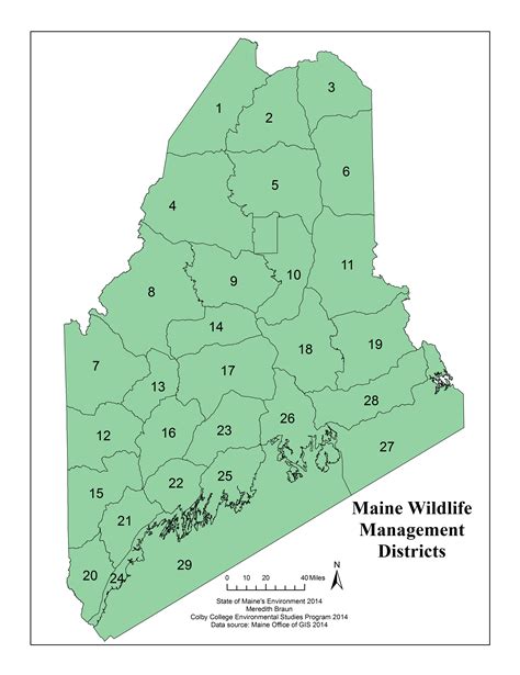 Moose In Maine Map